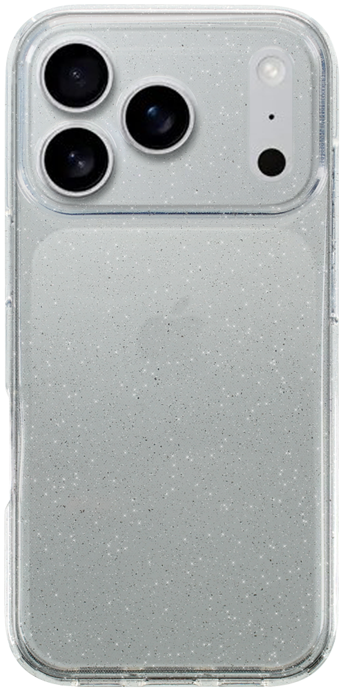 Apple iPhone 17 Pro szilikon tok csillogó átlátszó