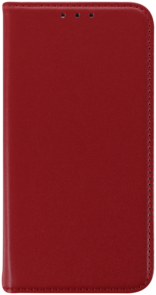 Apple iPhone 17 Pro oldalra nyíló flipes bőrtok valódi bőr piros