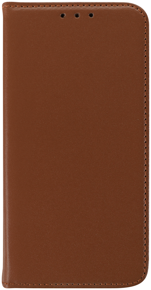 Apple iPhone 17 oldalra nyíló flipes bőrtok valódi bőr barna