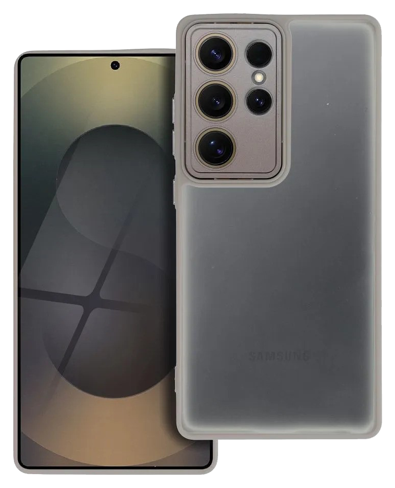 Samsung Galaxy S25 Ultra (SM-S938B) szilikon tok kemény hátlap VARIETE szürke