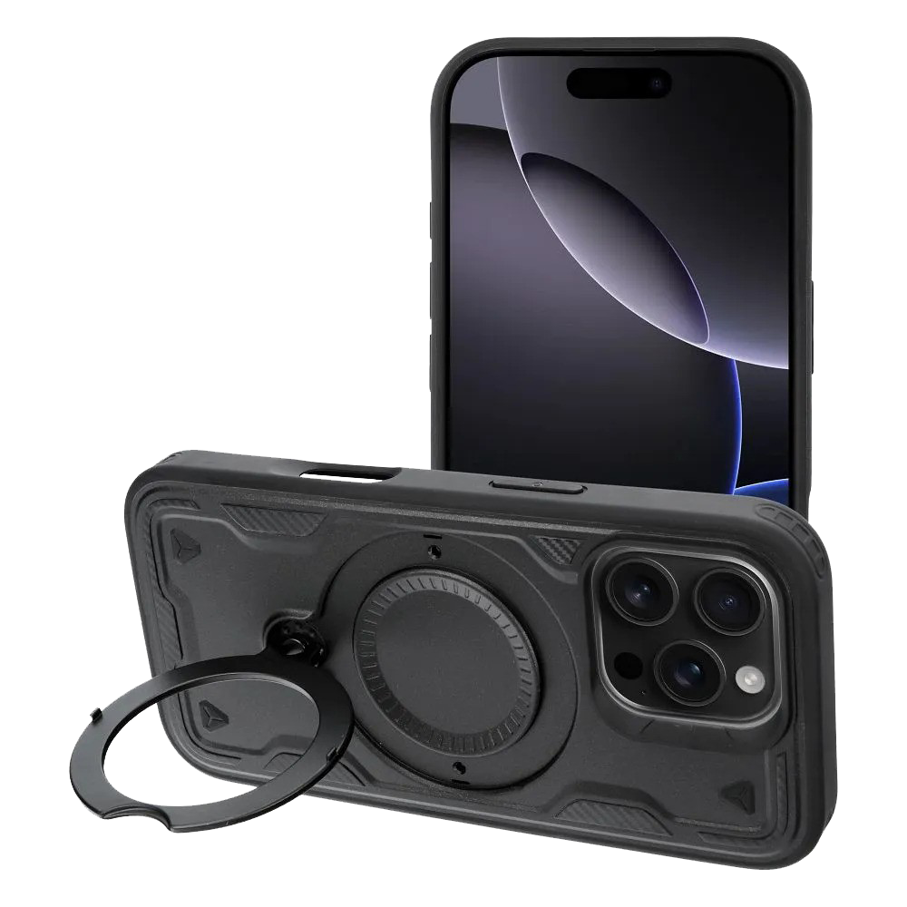 Apple iPhone 17 ütésálló tok légpárnás sarkas, FROST ARMOR fekete