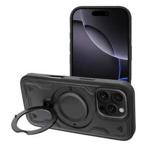 Apple iPhone 17 ütésálló tok légpárnás sarkas, FROST ARMOR fekete