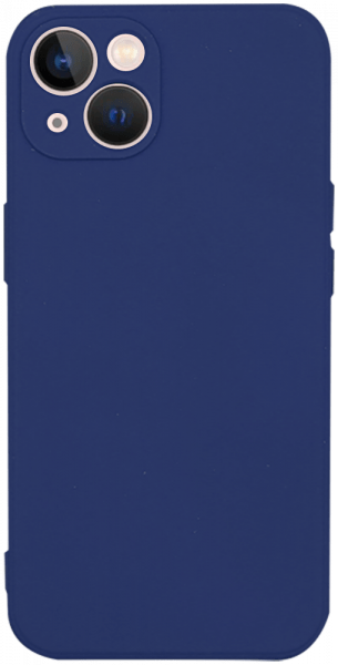 Apple iPhone 13 szilikon tok kameravédővel matt sötétkék