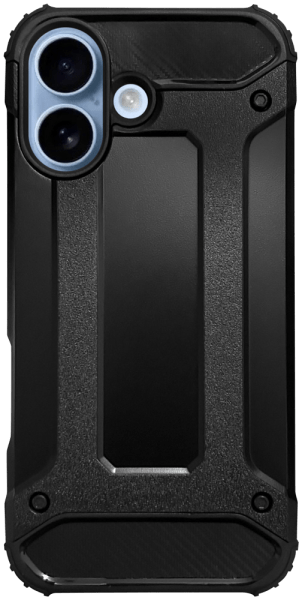Apple iPhone 17 ütésálló tok légpárnás sarkas, hibrid Forcell Armor fekete