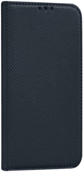 Xiaomi Redmi 7 oldalra nyíló flipes bőrtok rombusz mintás fekete