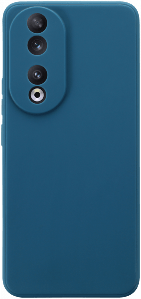 Honor 90 szilikon tok kameravédővel matt sötétkék