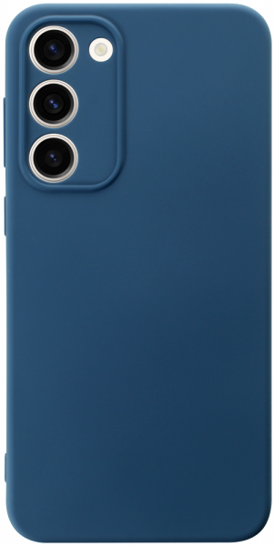 Samsung Galaxy S23 Plus (SM-S916B) szilikon tok kameravédővel matt sötétkék