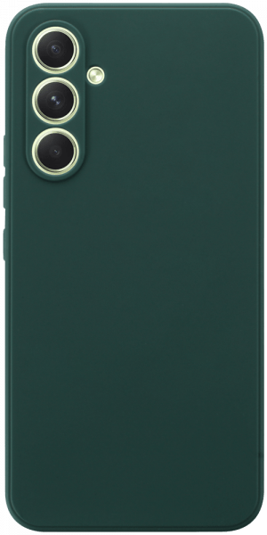 Samsung Galaxy A54 (SM-A546B) szilikon tok kameravédővel matt sötétzöld