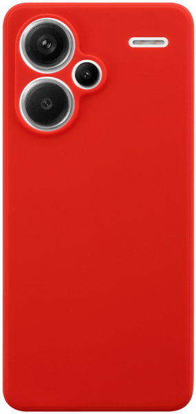 Xiaomi Redmi Note 13 Pro Plus 5G szilikon tok kameravédővel matt piros