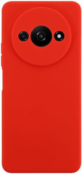 Xiaomi Redmi A3 szilikon tok kameravédővel matt piros
