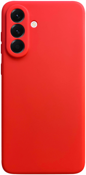 Samsung Galaxy A56 5G (SM-A566B/DS) szilikon tok kameravédővel matt piros