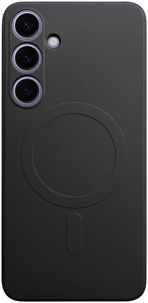 Samsung Galaxy S24 Plus (SM-S926B) szilikon tok gyári MagSafe kameravédővel fekete