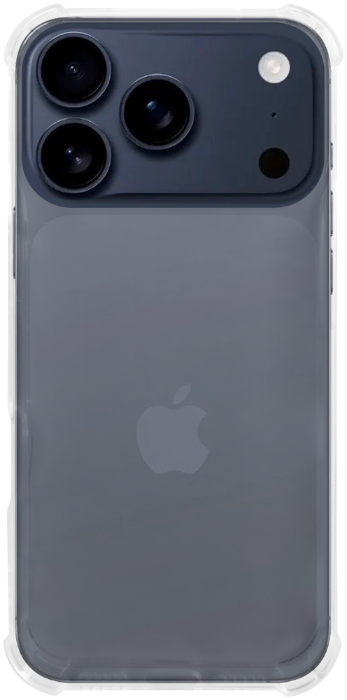 Apple iPhone 17 Pro szilikon tok közepesen ütésálló légpárnás sarok átlátszó