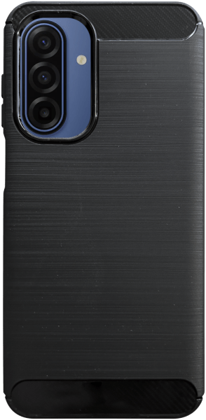 Samsung Galaxy A17 4G (SM-A175F) ütésálló szilikon tok szálcsiszolt-karbon minta légpárnás sarok fekete