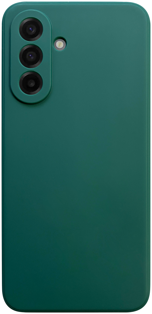 Samsung Galaxy A17 5G (SM-A176B) szilikon tok kameravédővel matt sötétzöld