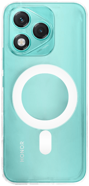 Honor 400 Lite szilikon tok gyári MagSafe kameravédővel átlátszó
