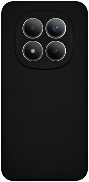 Xiaomi Redmi Note 15 Pro Plus szilikon tok kameravédővel matt fekete