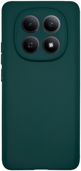 Xiaomi Redmi Note 15 szilikon tok kameravédővel matt sötétzöld