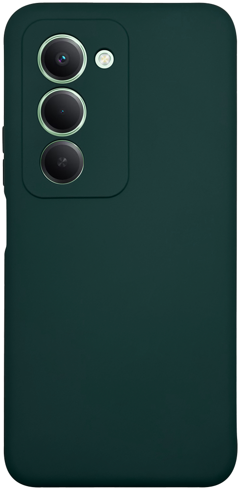 Xiaomi Redmi 15 szilikon tok kameravédővel matt sötétzöld