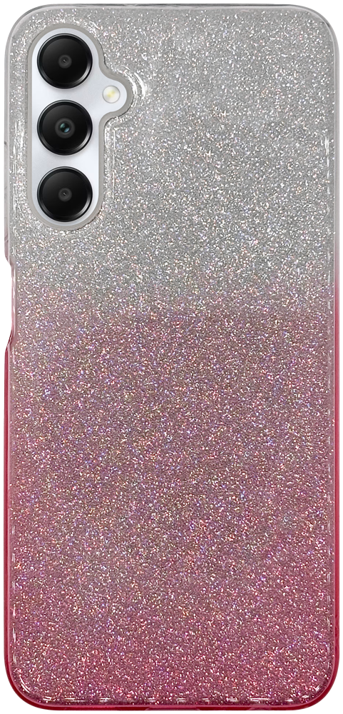 Samsung Galaxy A05s (SM-A057F) szilikon tok csillogó hátlap rózsaszín/ezüst