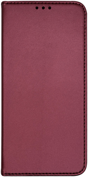 Xiaomi Redmi 15 oldalra nyíló flipes bőrtok asztali tartó funkciós bordó