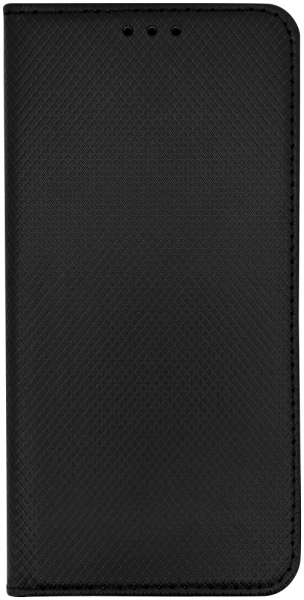 Huawei Honor 600 Lite oldalra nyíló flipes bőrtok rombusz mintás fekete