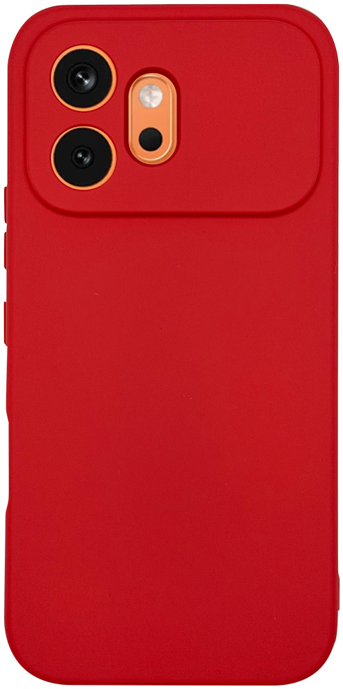 Huawei Honor 600 szilikon tok kameravédővel matt piros