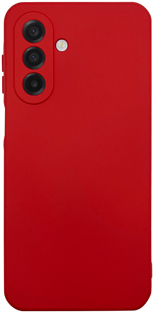 Samsung Galaxy A17 4G (SM-A175F) szilikon tok kameravédővel matt piros