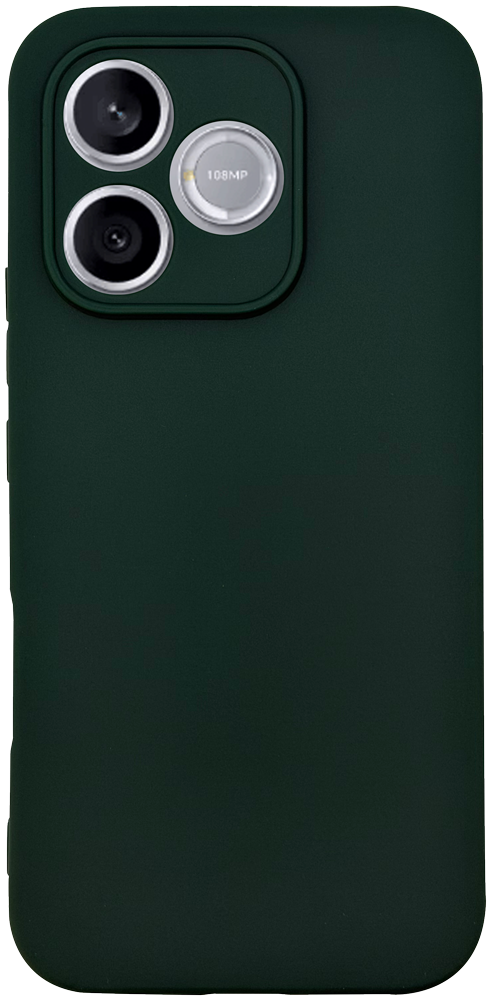 Huawei Honor 600 Lite szilikon tok kameravédővel matt sötétzöld